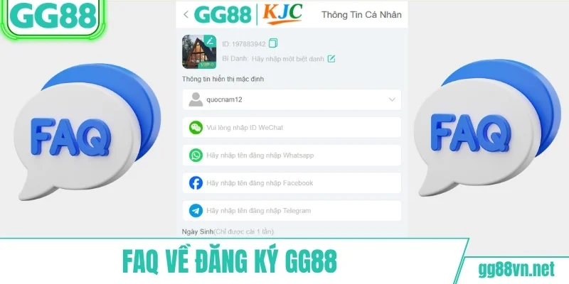 FAQ đăng ký GG88 - Lỗi thường gặp và cách xử lý